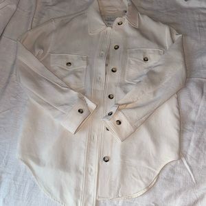 ARITZIA - white oversized button down top